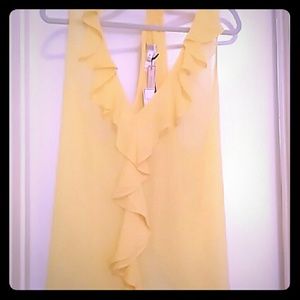 Sheer sleeveless, open back